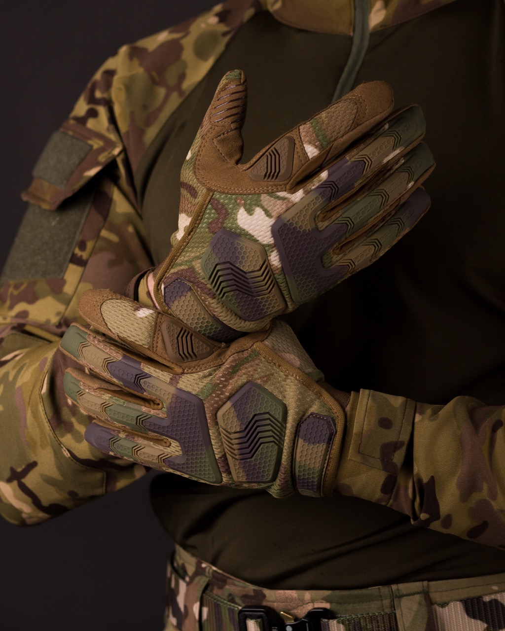 Перчатки тактические BEZET Protective камуфляж - Фото 9
