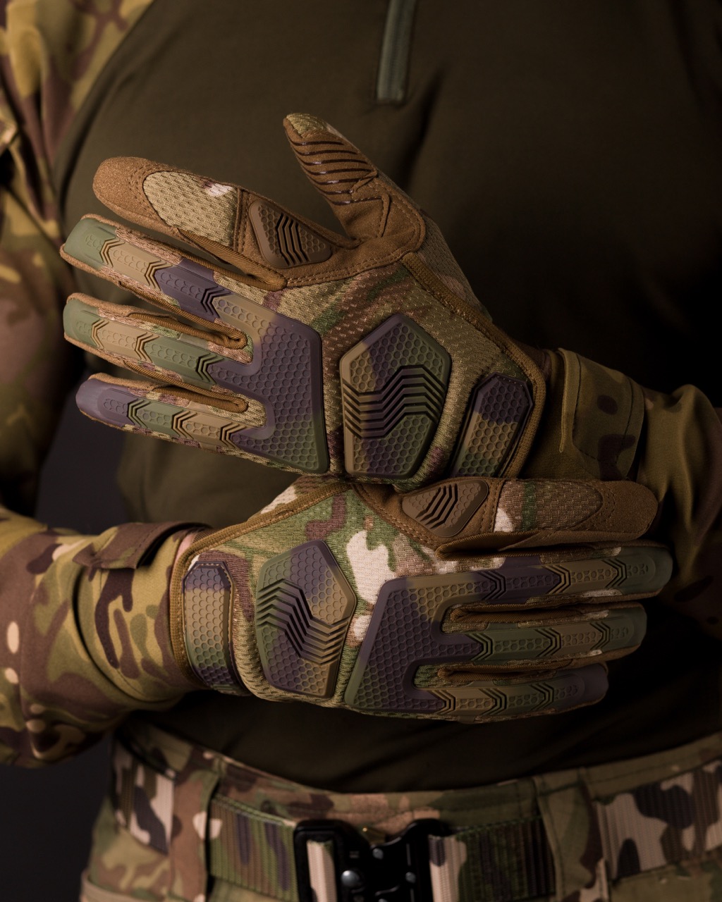 Перчатки тактические BEZET Protective камуфляж - Фото 8