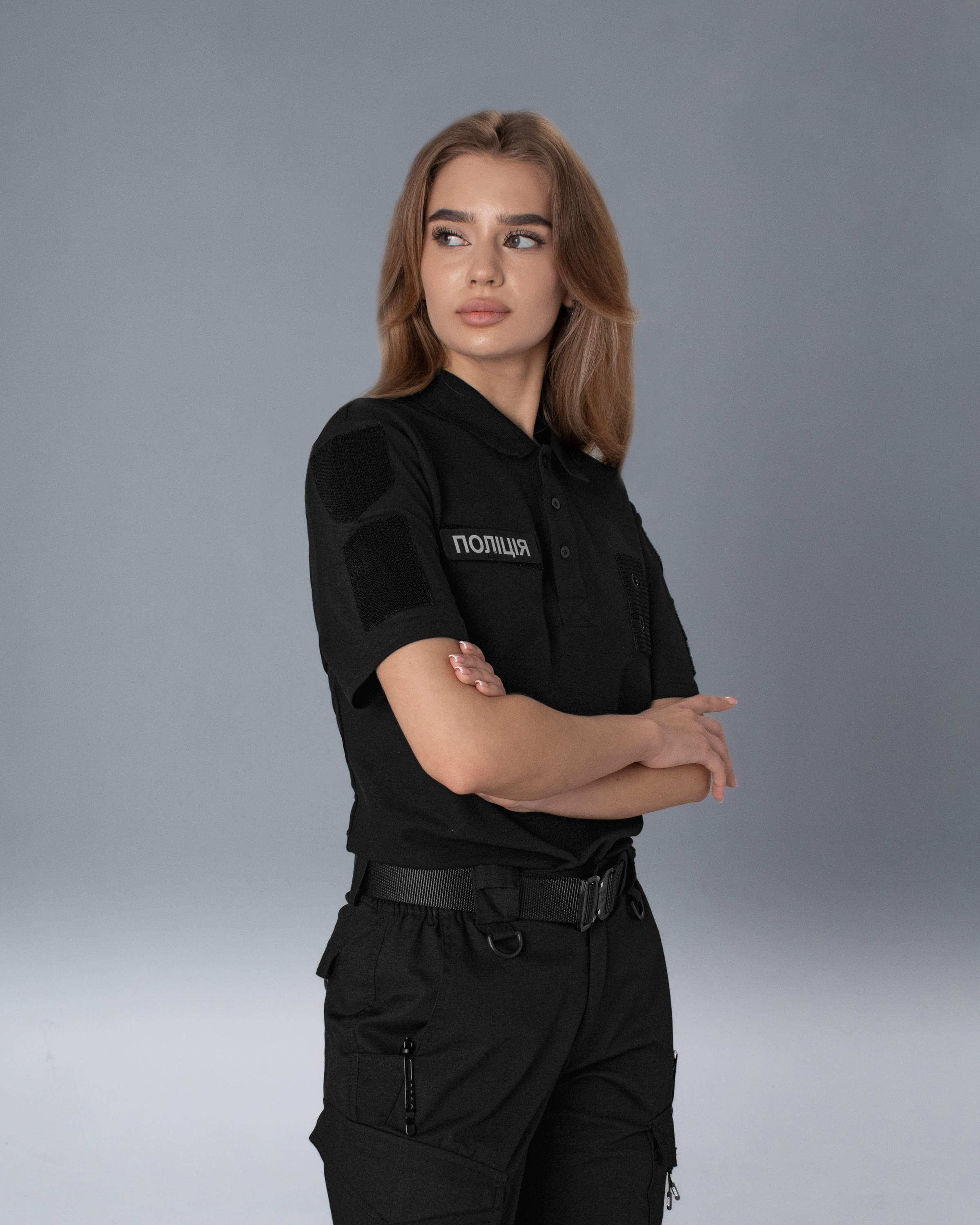 Футболка поло жіноча тактична Поліція BEZET чорний - Фото 3