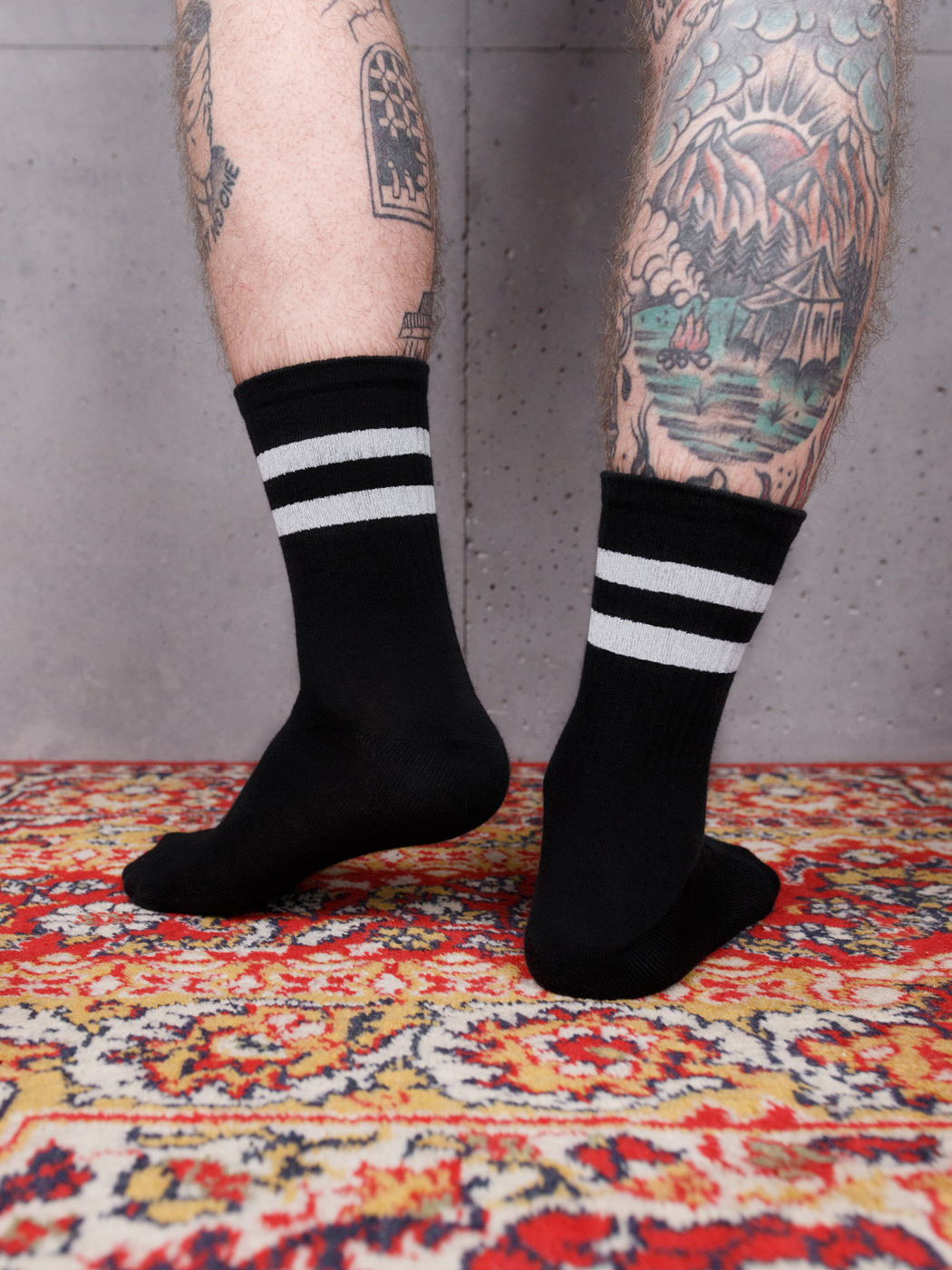Шкарпетки BEZET Basic black / white '20 - Фото 4