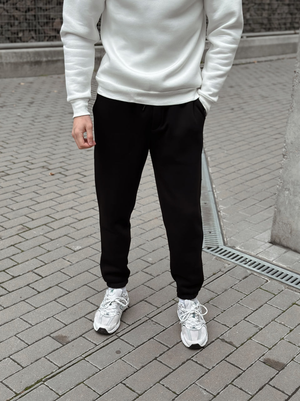 Чоловічі теплі спортивні штани з начосом Reload Active сірий/ Трикотажні штани флісові з карманами