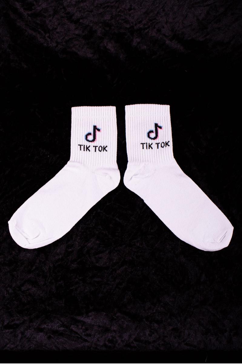 Шкарпетки Without Tik Tok White - Фото 1