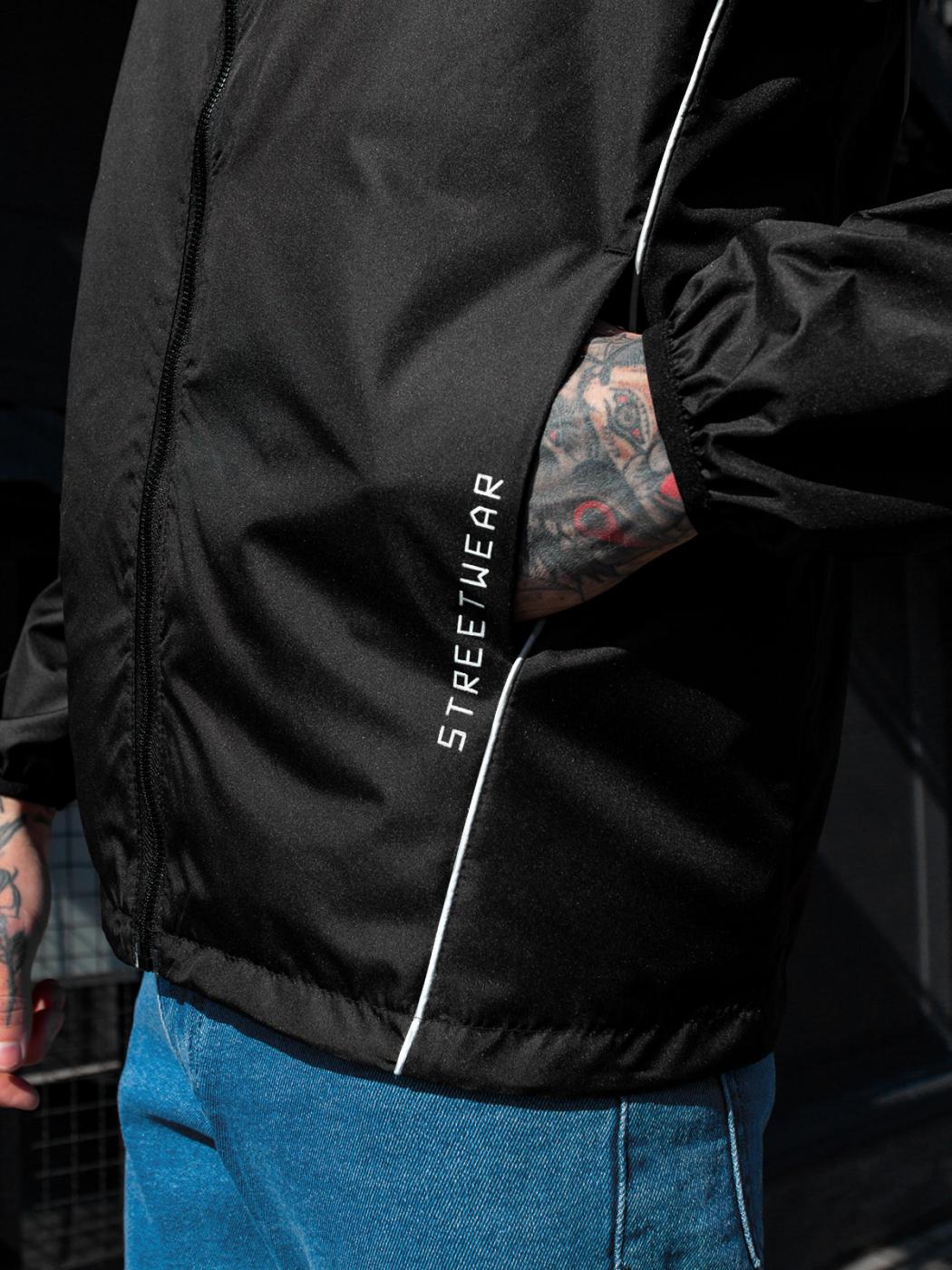 Куртка вітровка BEZET designer чорний - Фото 9