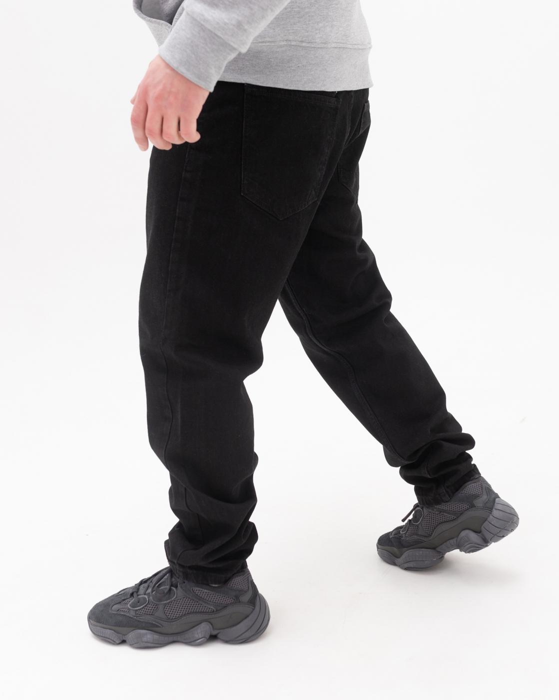 Чорні чоловічі джинси бойфренди BEZET PATCHED - Фото 3
