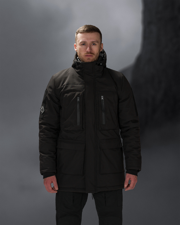 Куртка парка зимова BEZET Ісландія чорний