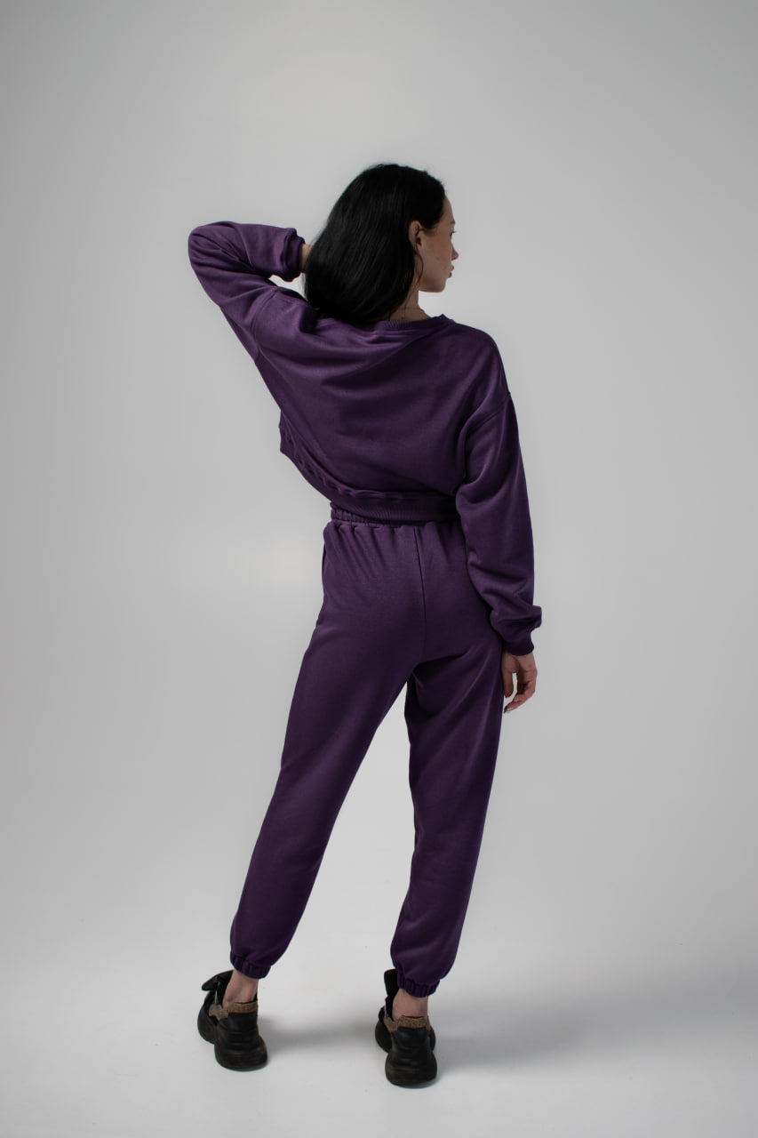 Женский спортивный костюм Crop Reload фиолетовый  - Фото 2