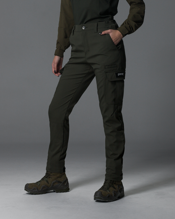 Жіночі брюки карго тактичні BEZET Basic хакі - Фото 4