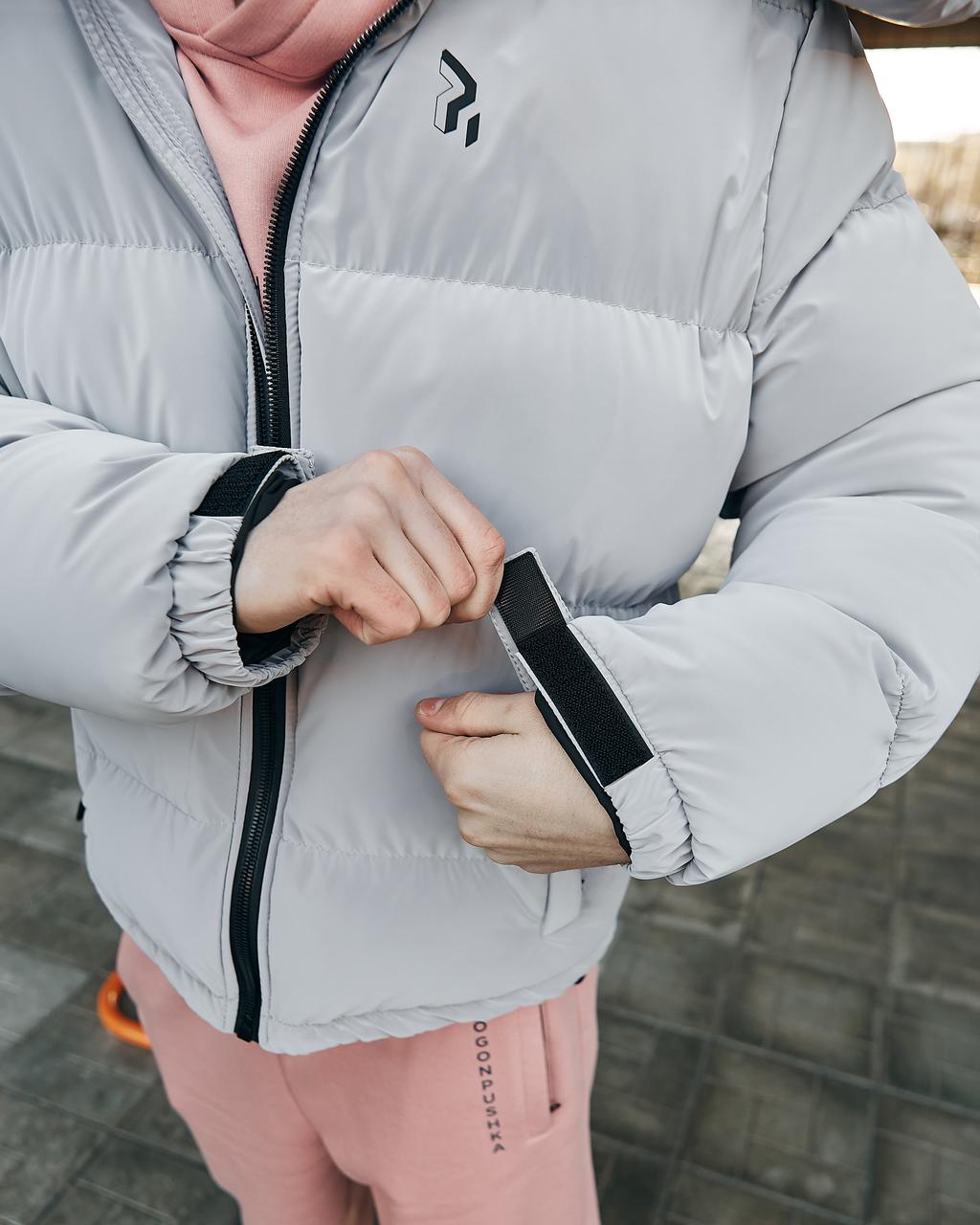 Зимняя мужская куртка Homie Silk серый Пушка Огонь - Фото 2