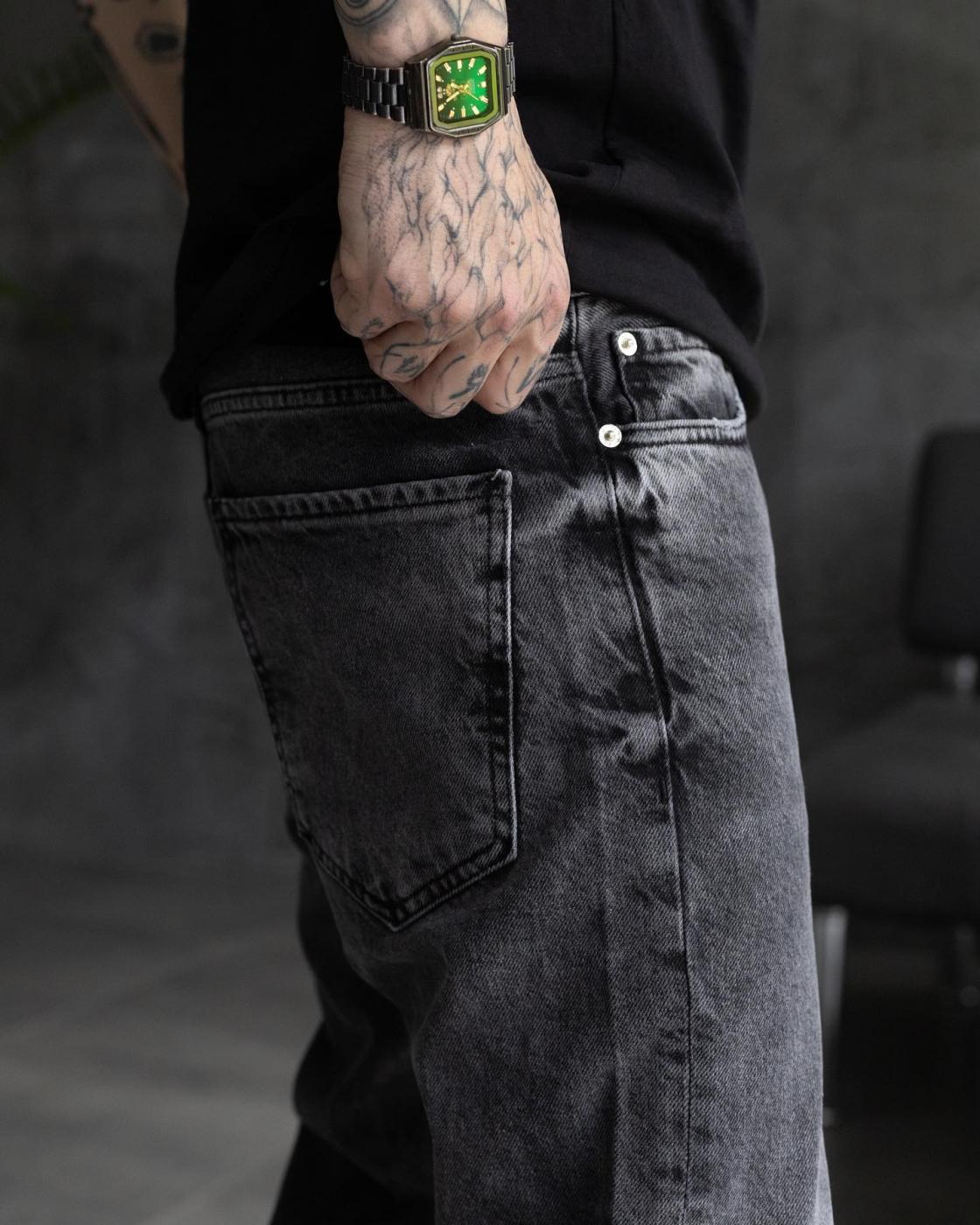 Темно-серые джинсы BEZET Basic - Фото 4