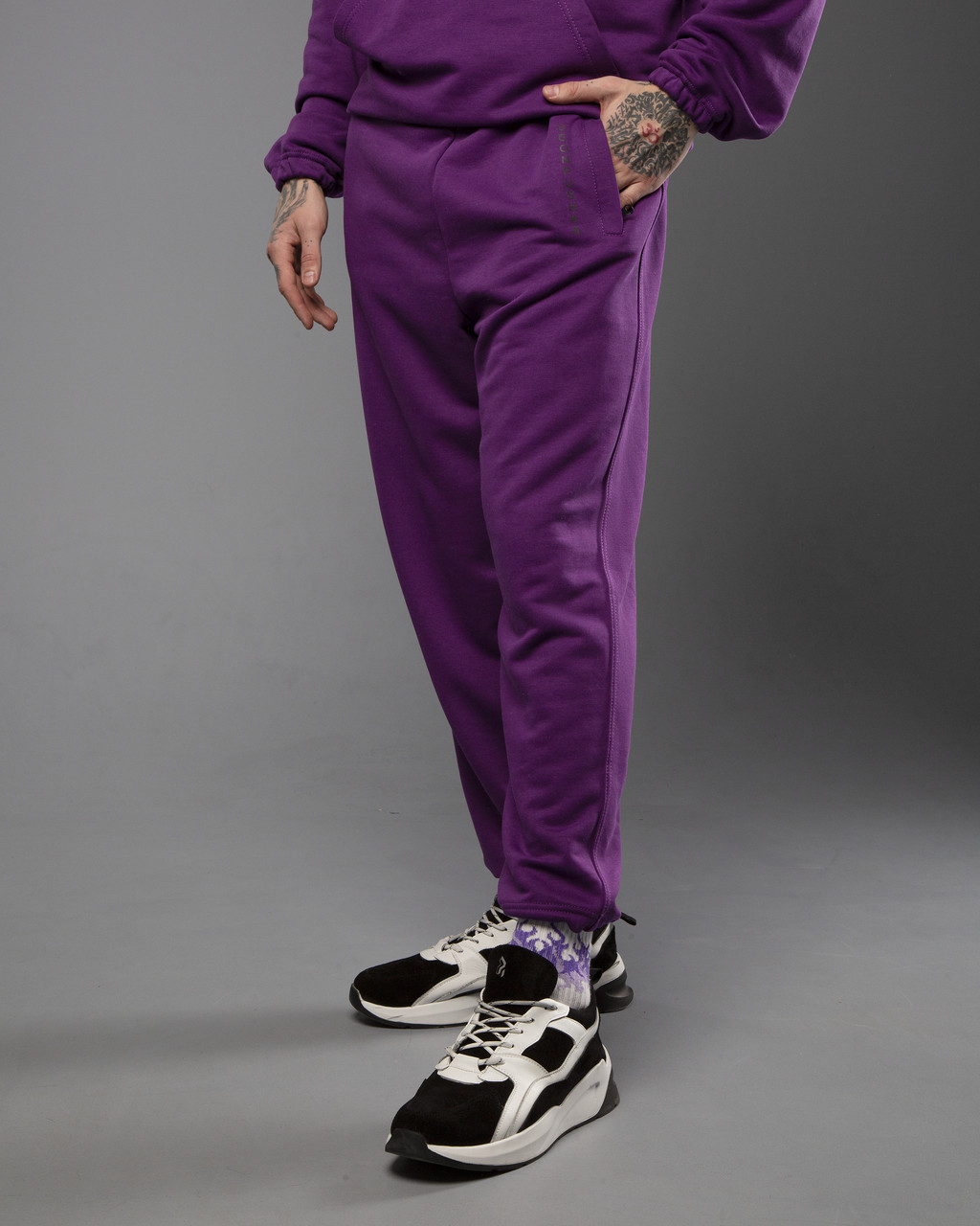 Спортивний костюм оверсайз OGONPUSHKA Scale 2.0 фіолетовий Пушка Огонь - Фото 10