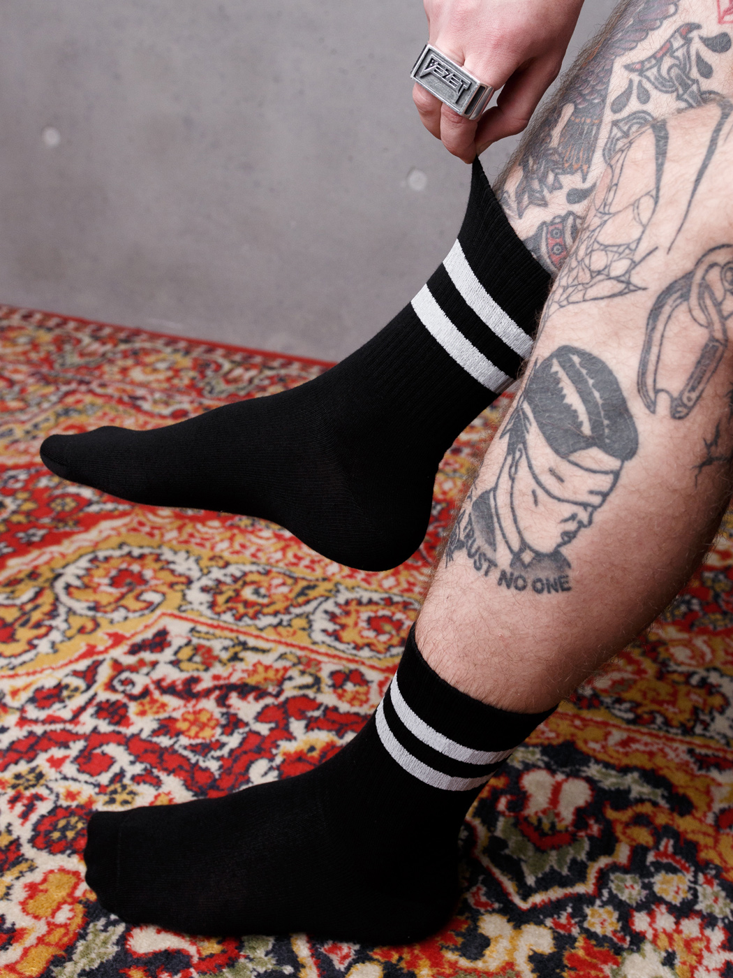 Шкарпетки BEZET Basic black / white '20 - Фото 5
