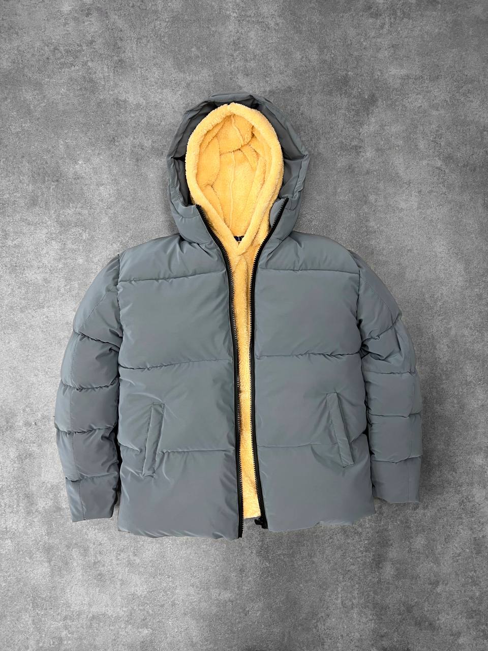 Сіра Зимова Курточка Premium