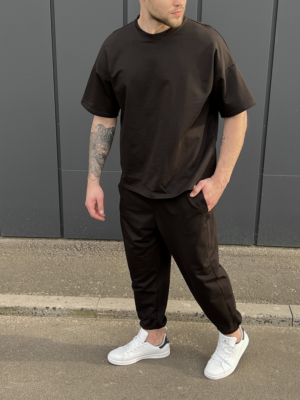 Літній комплект футболка та штани чоловічі чорний модель Фортіс TURWEAR - Фото 9