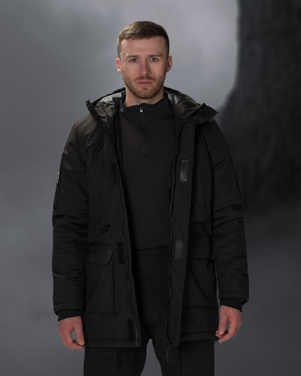Куртка парка зимняя BEZET Исландия черный - Фото 8