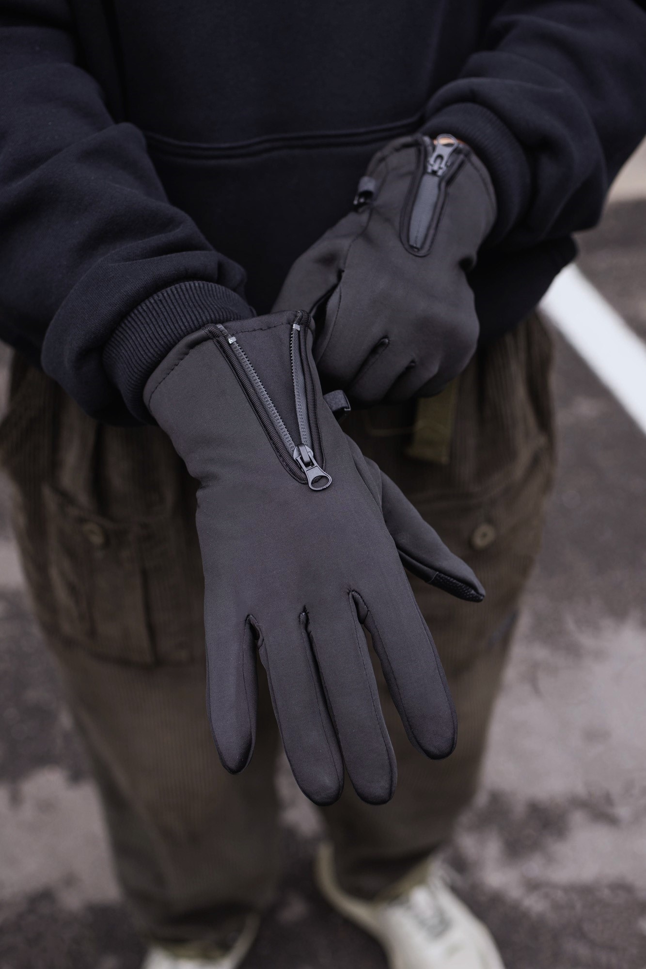 Сенсорные Перчатки Without Gloves Softshell 16-12 Black Man - Фото 4
