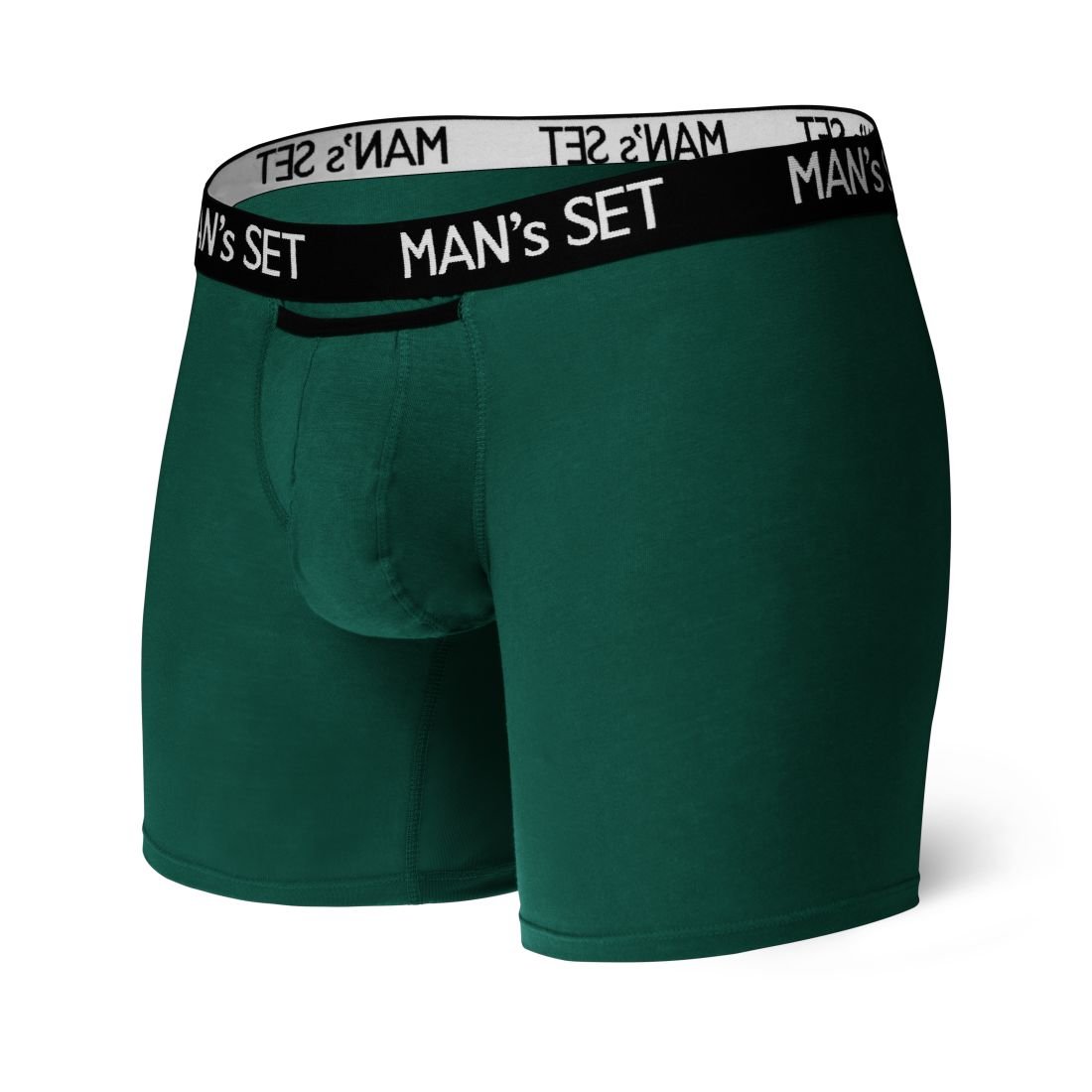 Анатомические боксеры из хлопка Long, тёмно-зелёный MansSet