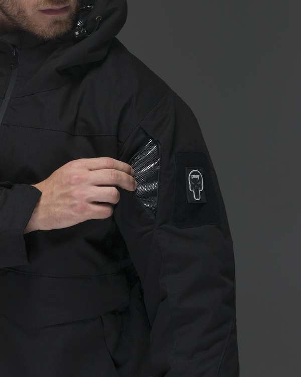 Куртка тактическая зимняя BEZET Штурм черный - Фото 16