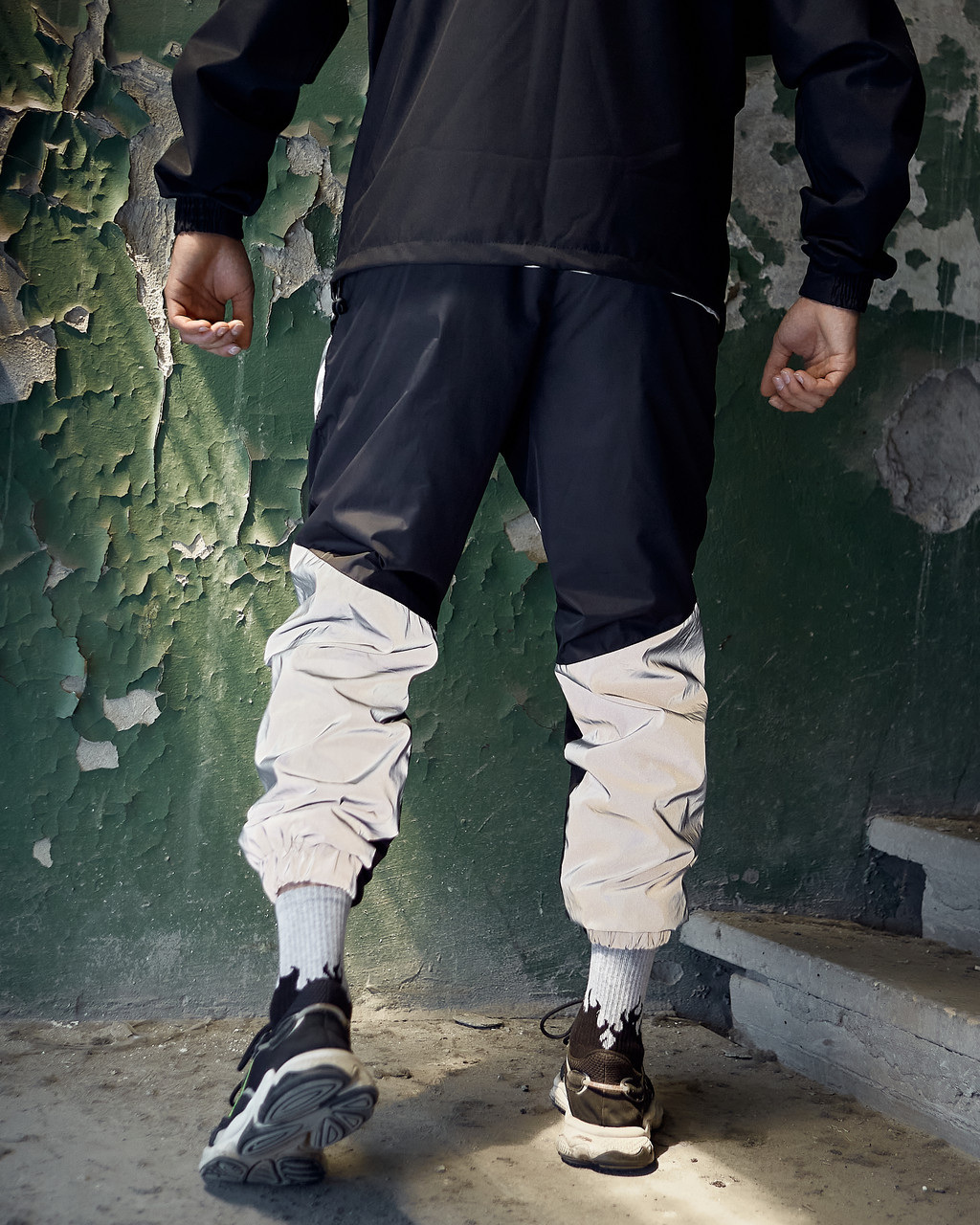 Спортивні штани OGONPUSHKA Dex чорні з рефлективом Пушка Огонь - Фото 7