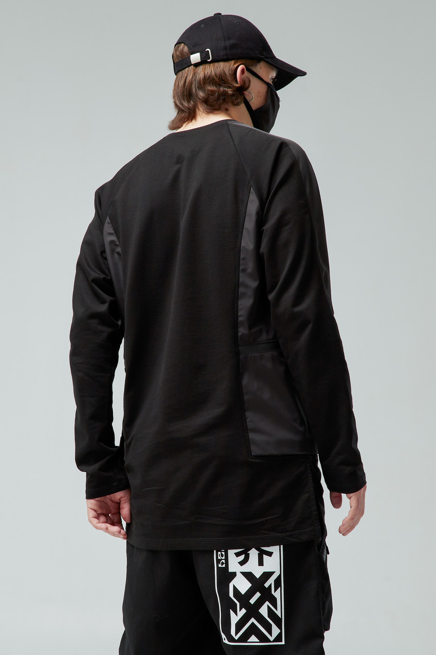 Лонгслив мужской черный с принтом от бренда ТУР модель Сайго TURWEAR - Фото 8