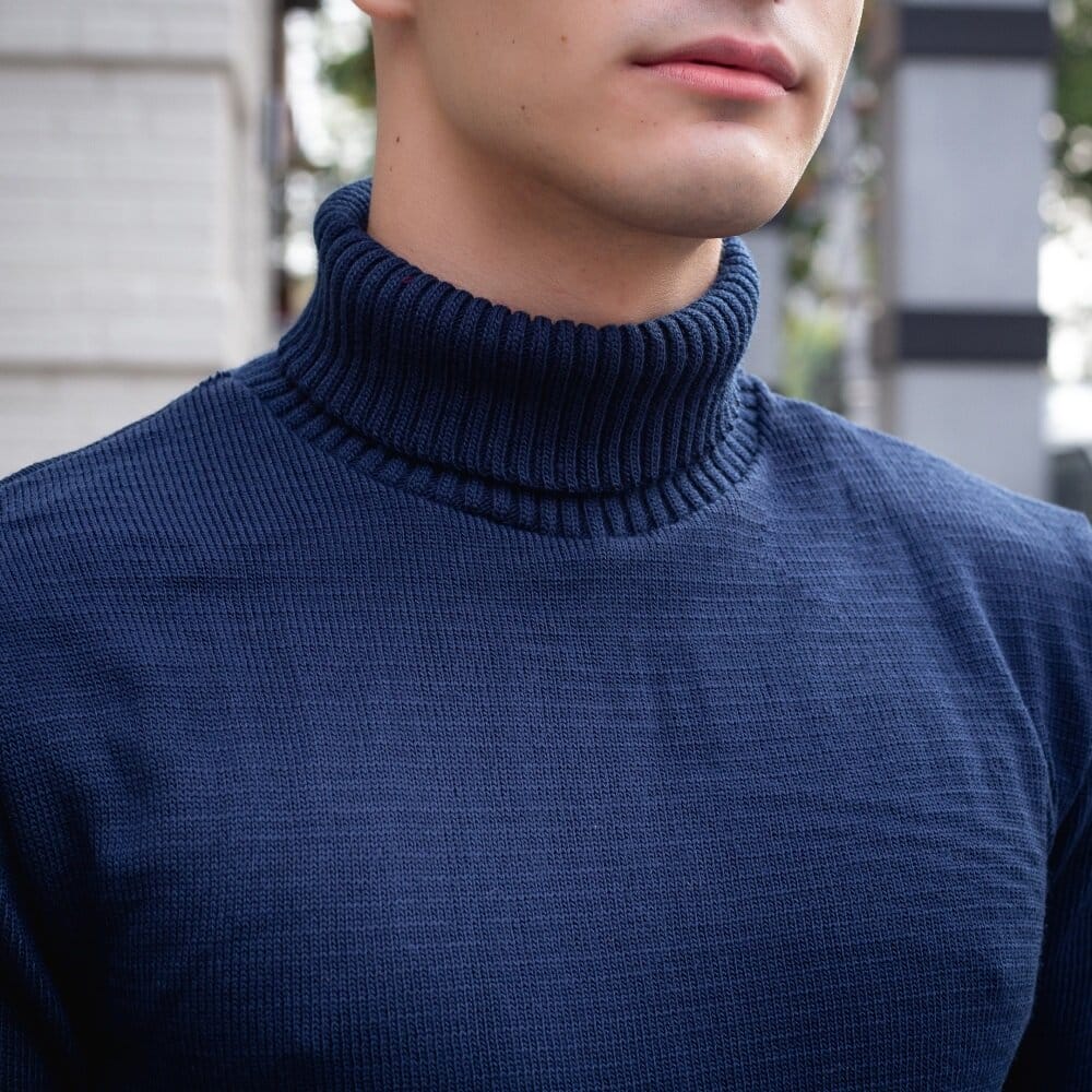 Чоловічий светр темно-синій Pobedov Axelrod POBEDOV - Фото 7