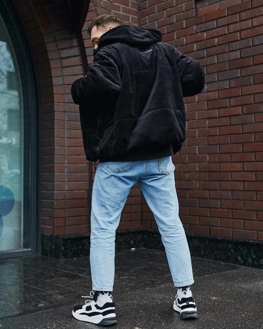Куртка демисезонная мужская OGONPUSHKA Yard вельветовая черная Пушка Огонь - Фото 10