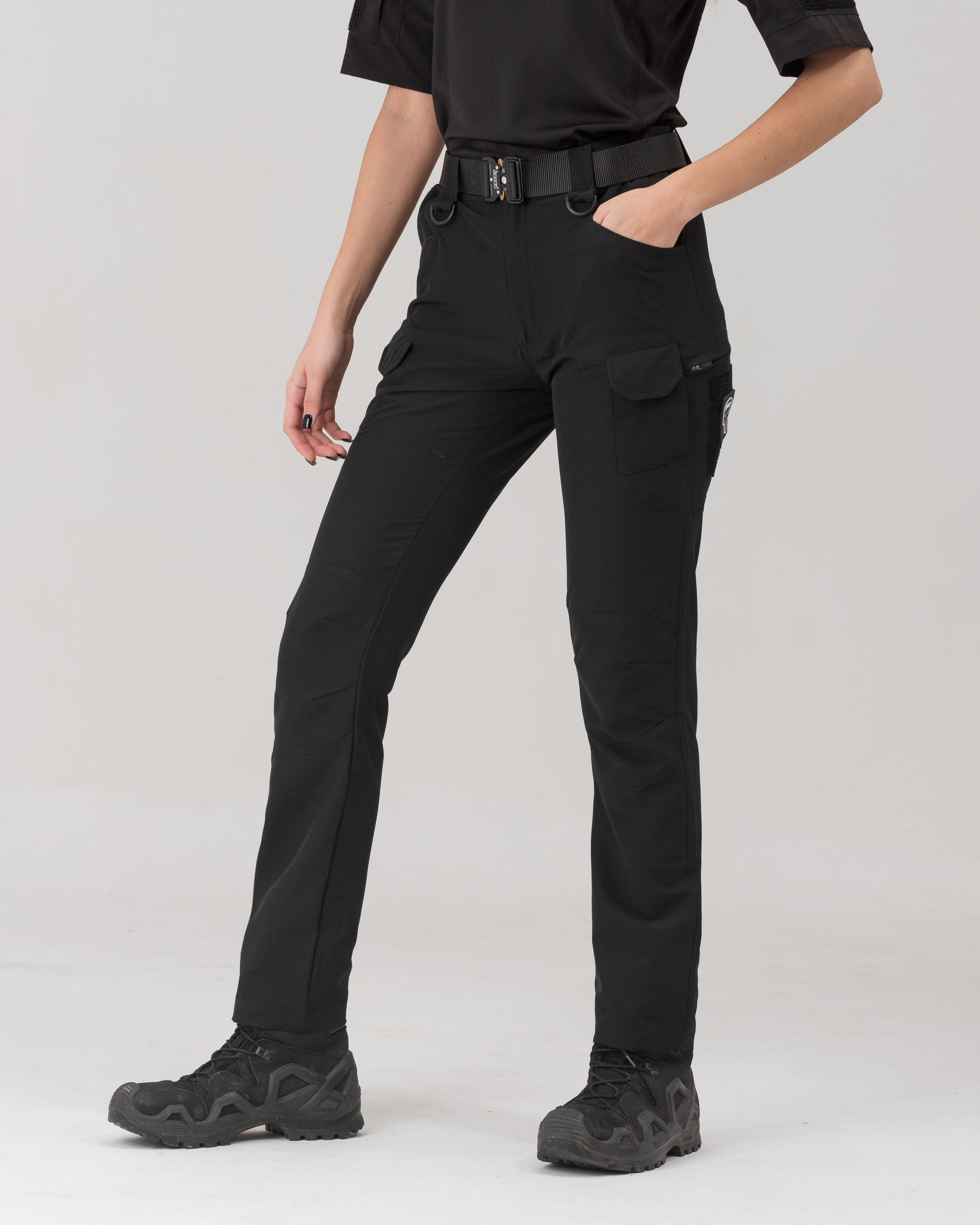 Жіночі брюки карго тактичні BEZET Байрактар чорний