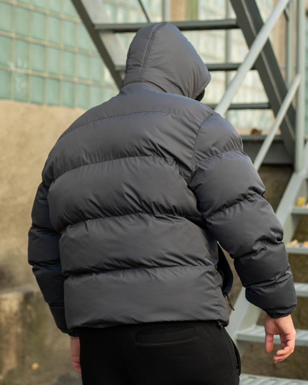 Зимняя мужская куртка Homie 2.0 Recycle графит Пушка Огонь - Фото 10