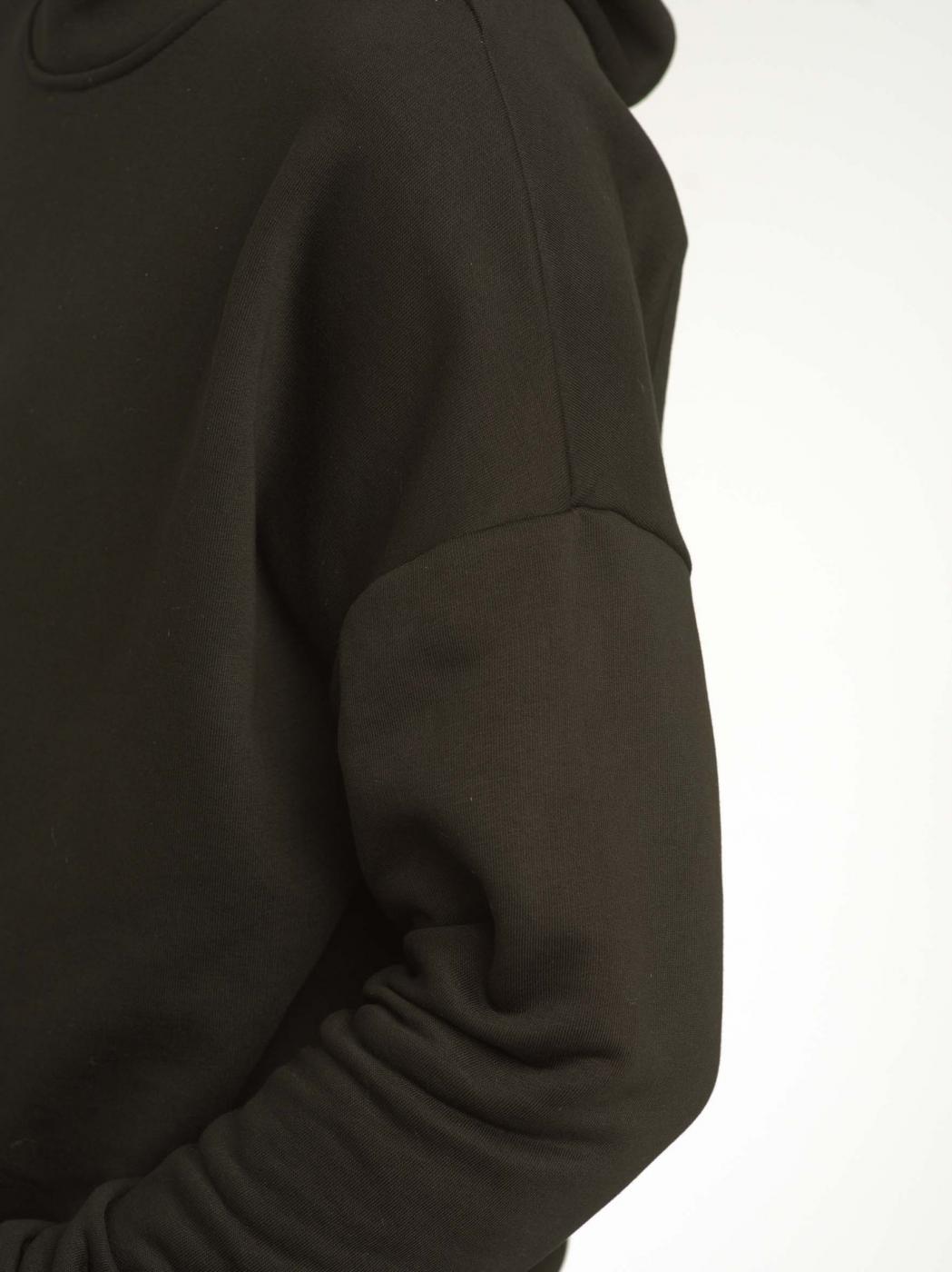 Худі оверсайз Custom Wear без начосу чорний  - Фото 10